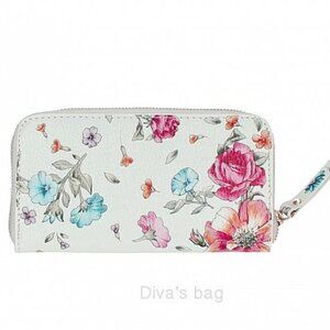 NWT Floral Print Leather Wallet